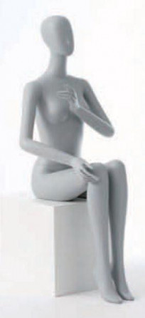 Manacanh Nữ 125 - Nhựa Xám - Ngồi đưa tay lên ngực